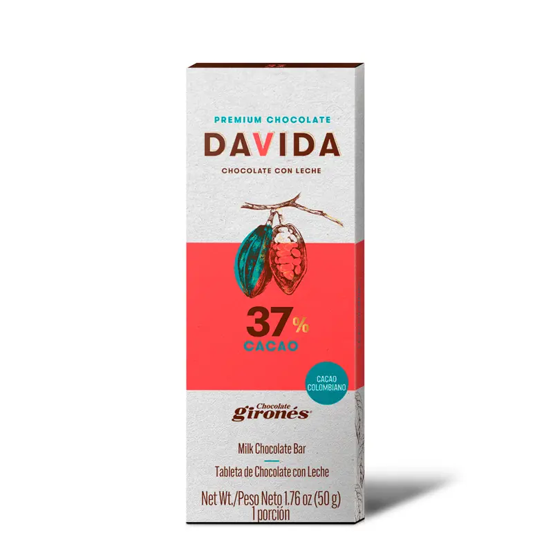 Producto Barra 37% cacao 50g