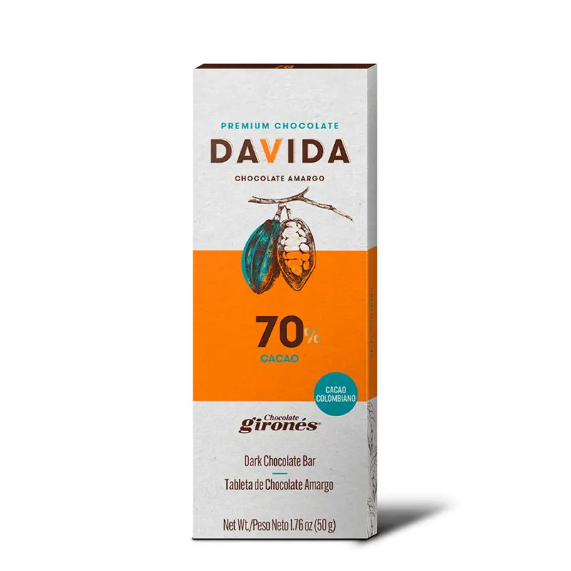 Producto Barra 70% cacao 50g