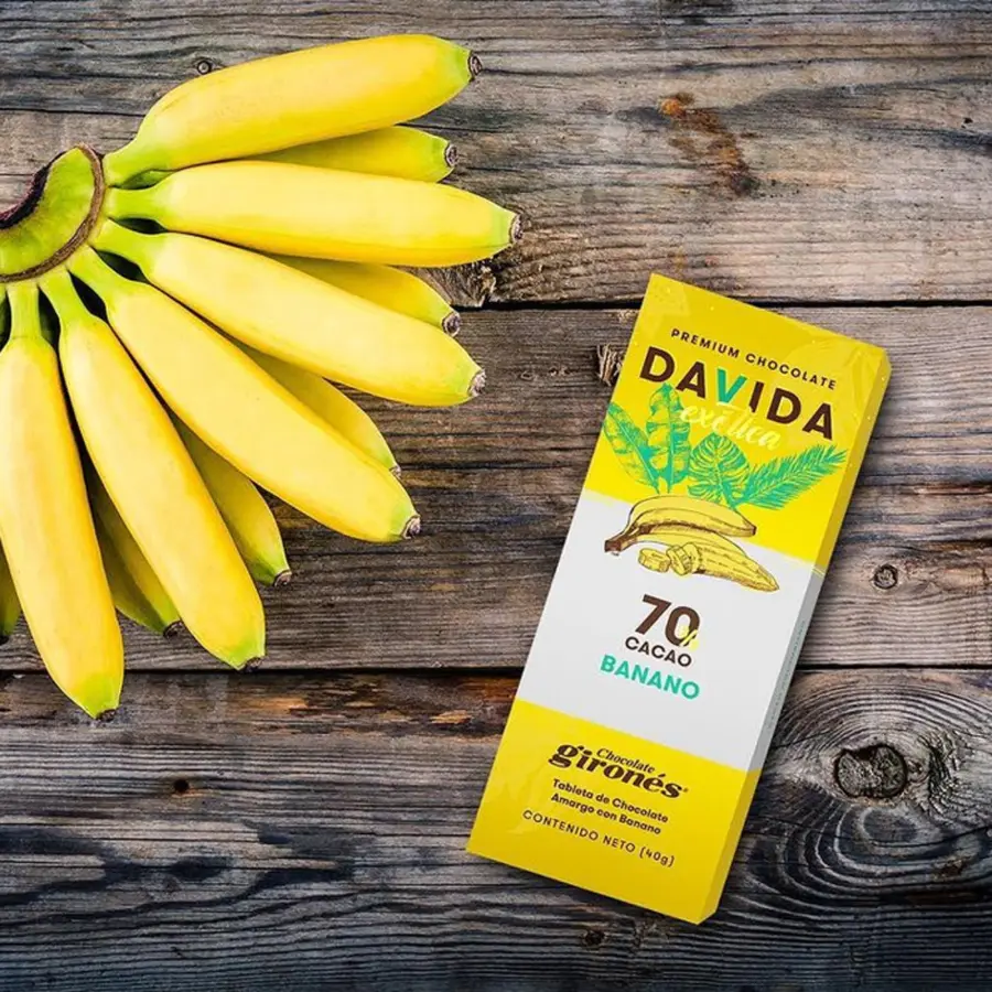 Barra banano 70% cacao 40g