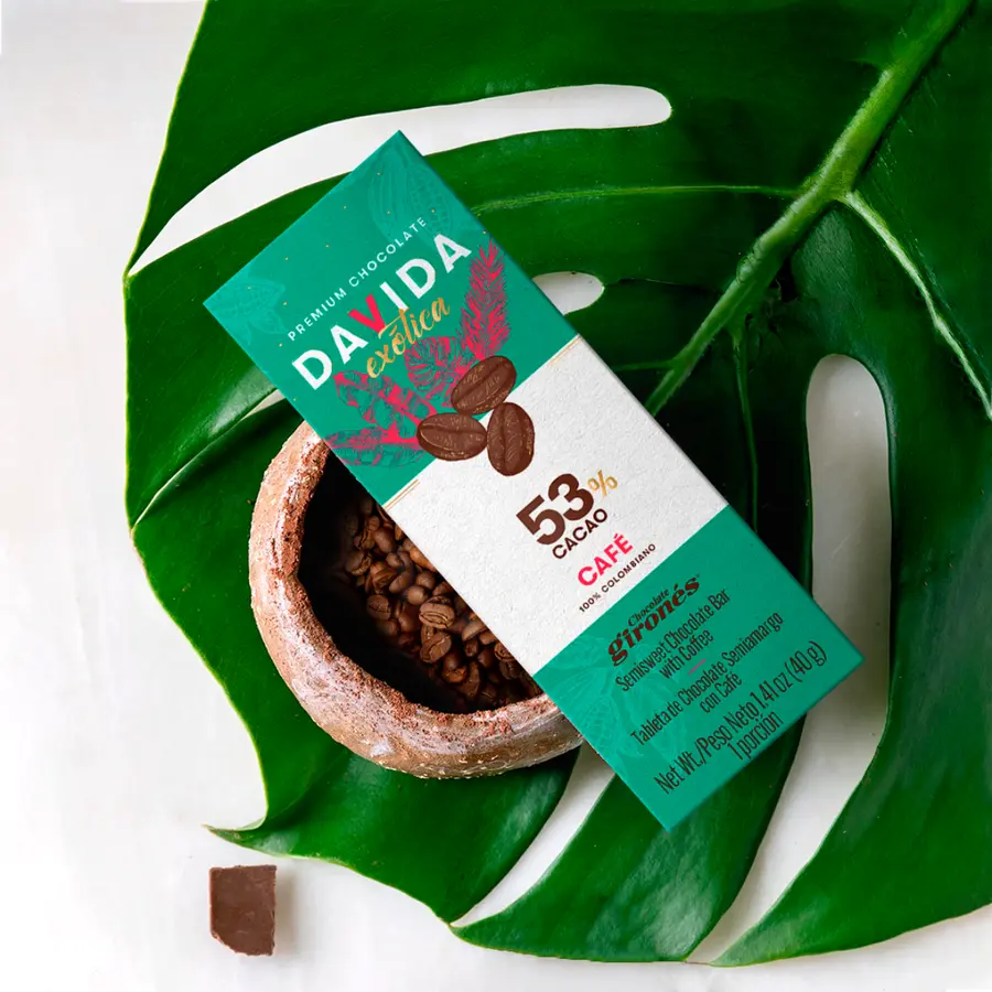 Barra café 53% cacao 40g
