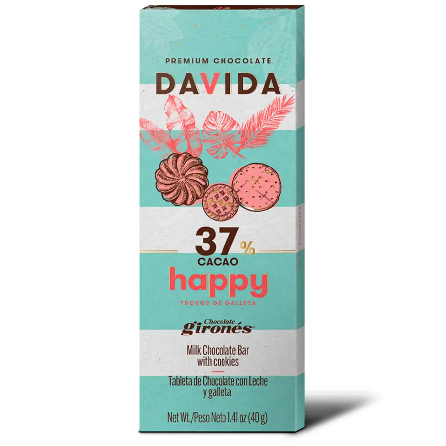 Producto Barra galleta 37% cacao 40g