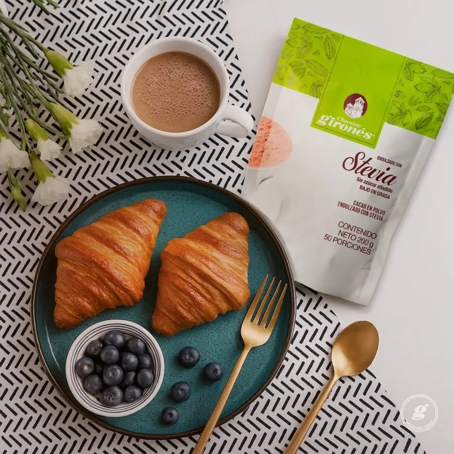Cacao en polvo con stevia 200g