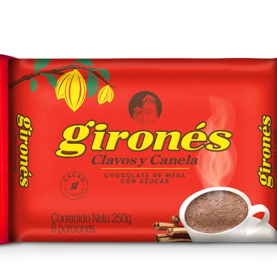 Producto Chocolate clavos y canela con azúcar 250g