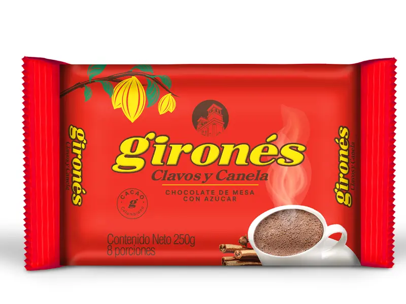 Producto Chocolate clavos y canela con azúcar 250g