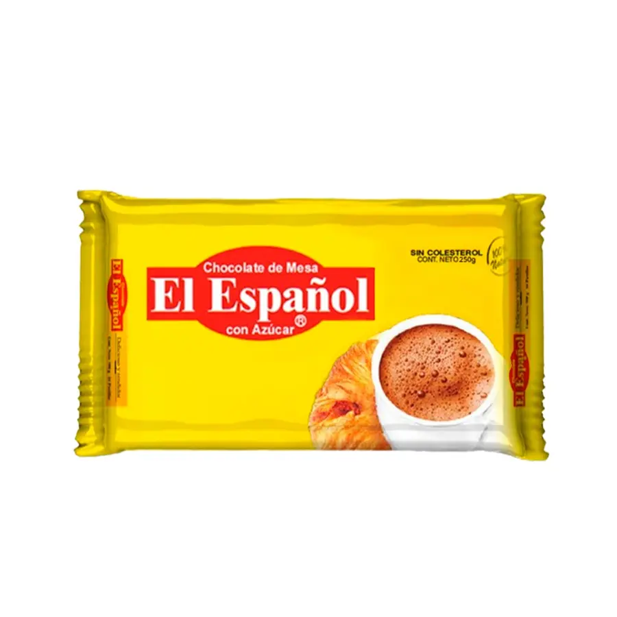 Producto Chocolate El Español con azúcar 250g