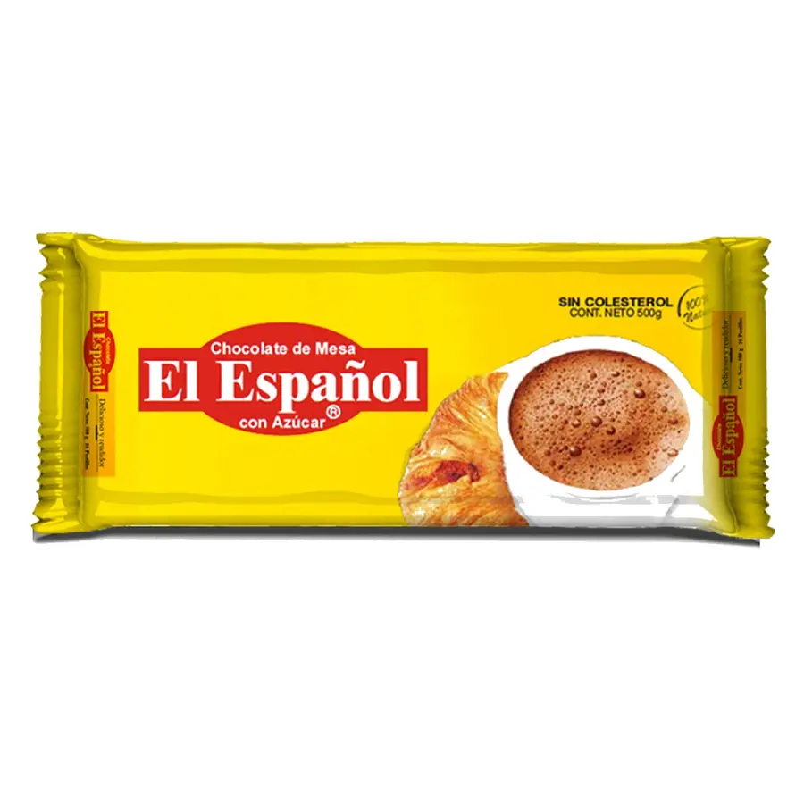 Producto Chocolate El Español con azúcar 500g