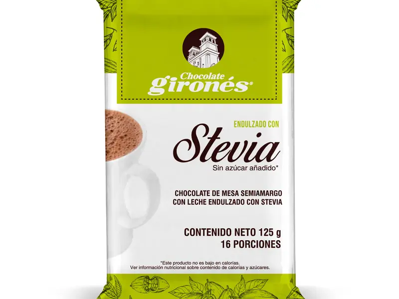 Producto Chocolate semiamargo con leche con stevia 125g