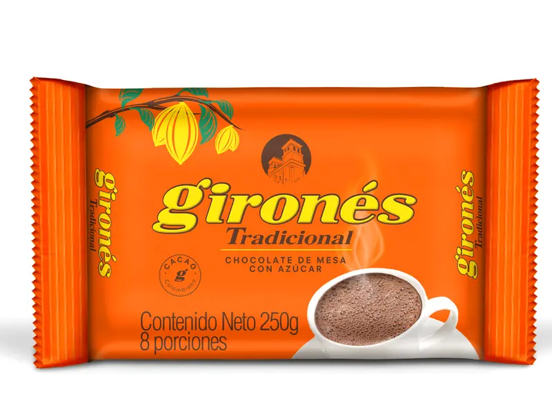 Producto Chocolate tradicional con azúcar 250g