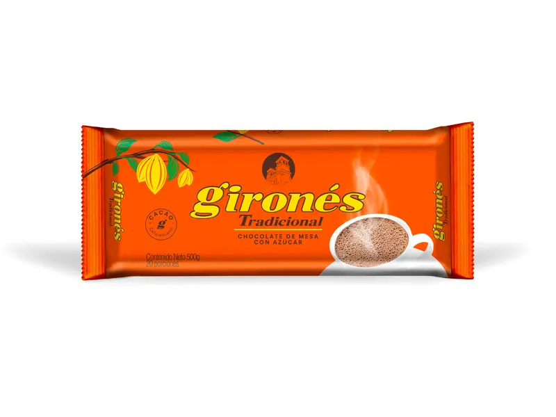 Producto Chocolate tradicional con azúcar 500g