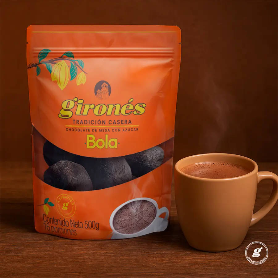 Chocolate tradicional en bola con azúcar 500g