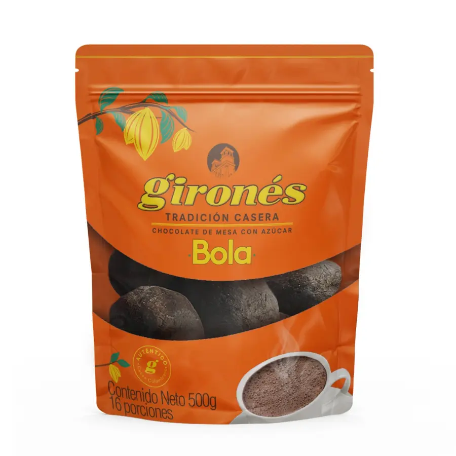 Producto Chocolate tradicional en bola con azúcar 500g