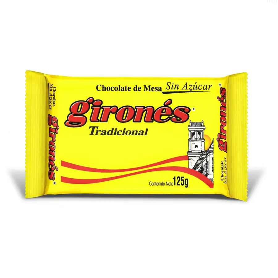Producto Chocolate tradicional sin azúcar 125g