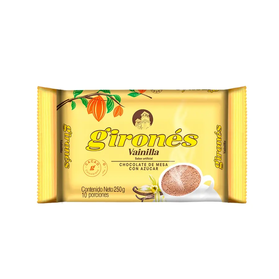 Producto Chocolate vainilla con azúcar 250g