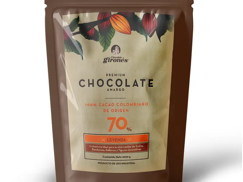 Producto Cobertura de chocolate Leyenda 70% Cacao 2 Kg