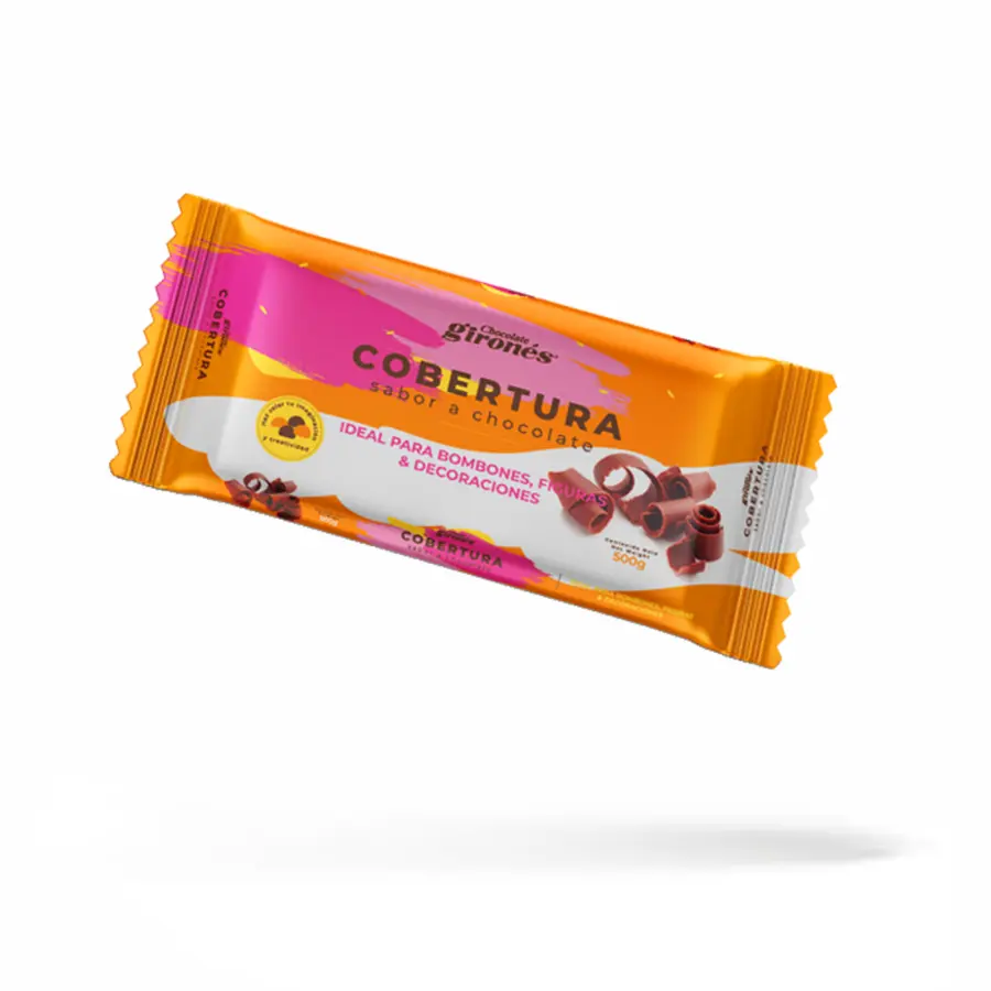 Cobertura sabor a chocolate con leche 500g