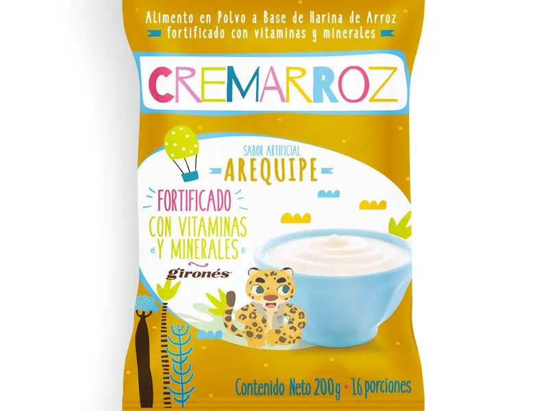 Producto Coladas a base de arroz Cremarroz 200g