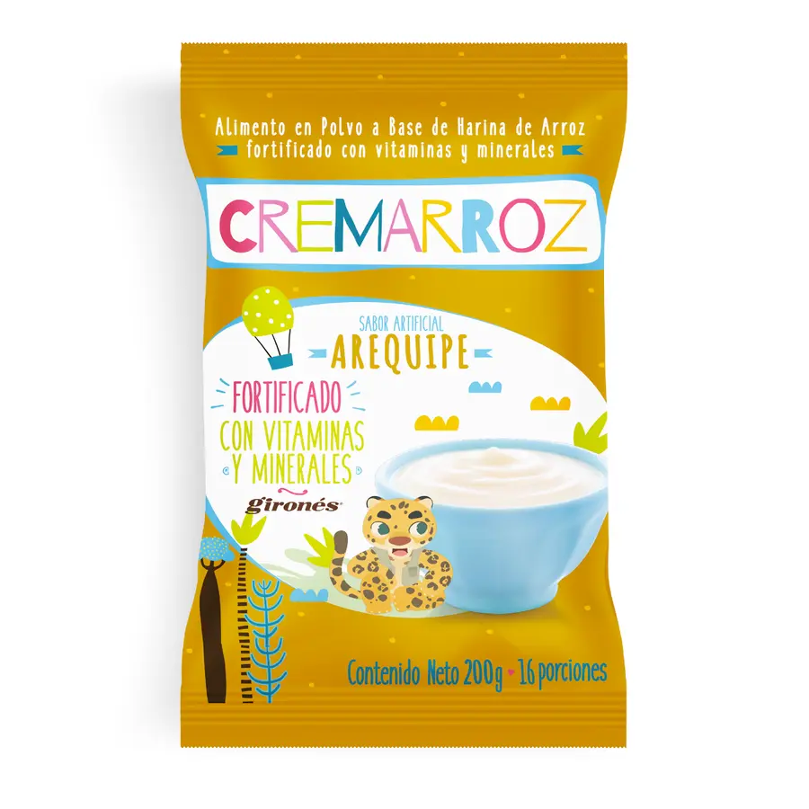 Producto Coladas a base de arroz Cremarroz 200g
