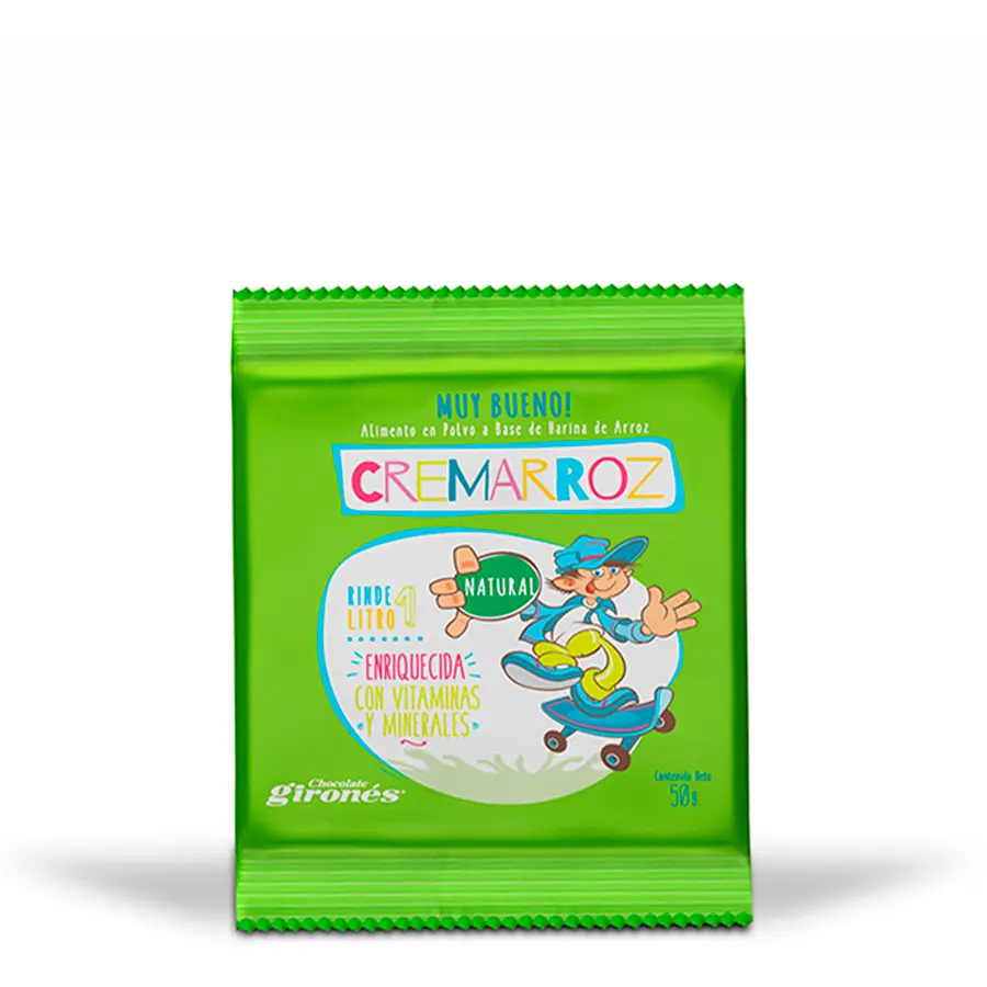 Coladas a base de arroz Cremarroz 50g