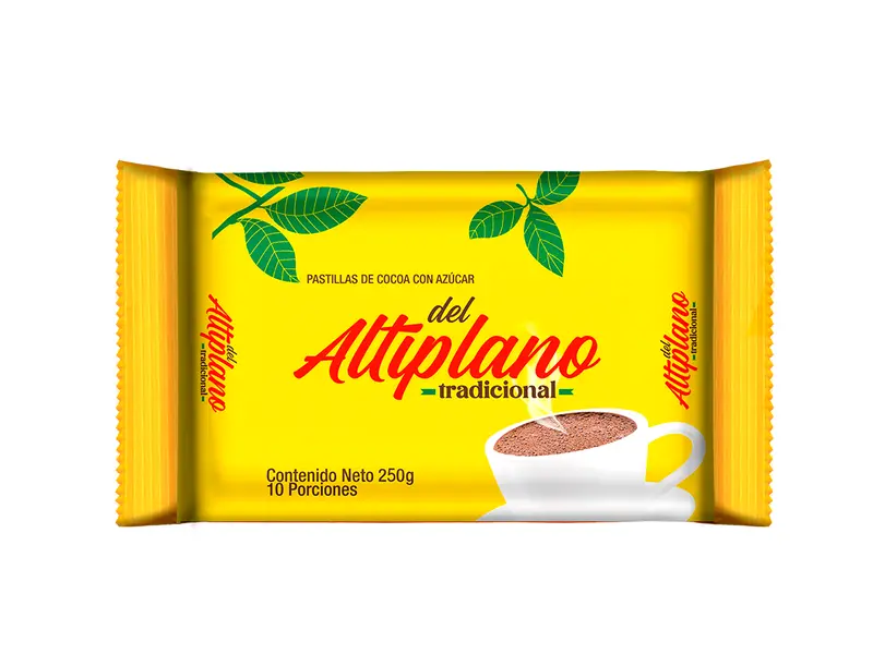Producto Pastillas de cocoa Del Altiplano con azúcar 250g