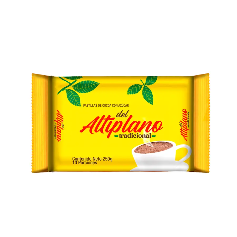 Producto Pastillas de cocoa Del Altiplano con azúcar 250g
