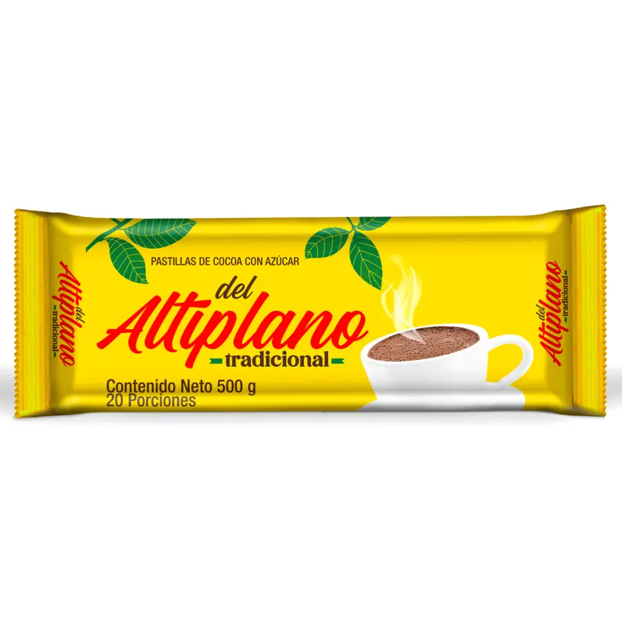 Producto Pastillas de cocoa Del Altiplano con azúcar 500g