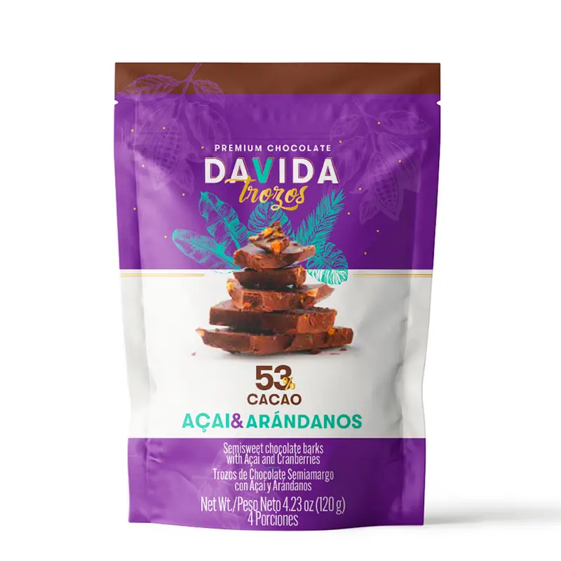 Producto Trozos açaí & arándanos 53% cacao 120g
