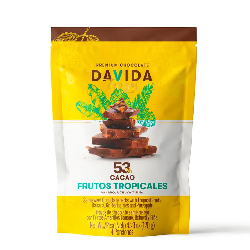 Producto Trozos frutos tropicales 53% cacao 120g